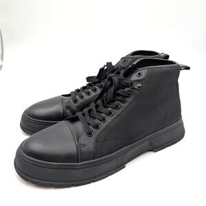 Abound Maxx Nylon Lace-Up Ankle Boots Round Toe Men's Black Size US13M EU46